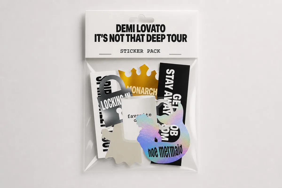 Sticker pack oficial da It's Not That Deep Tour, da Demi Lovato