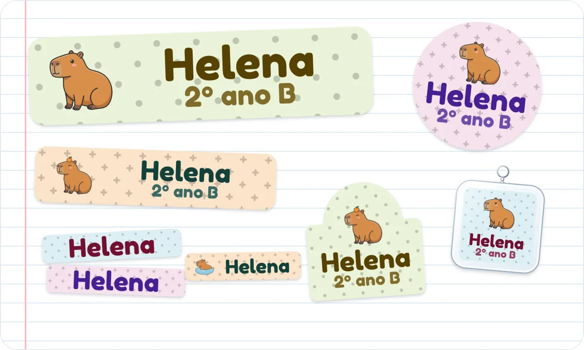 Etiquetas do tema Capivaras Fofas com o nome Helena