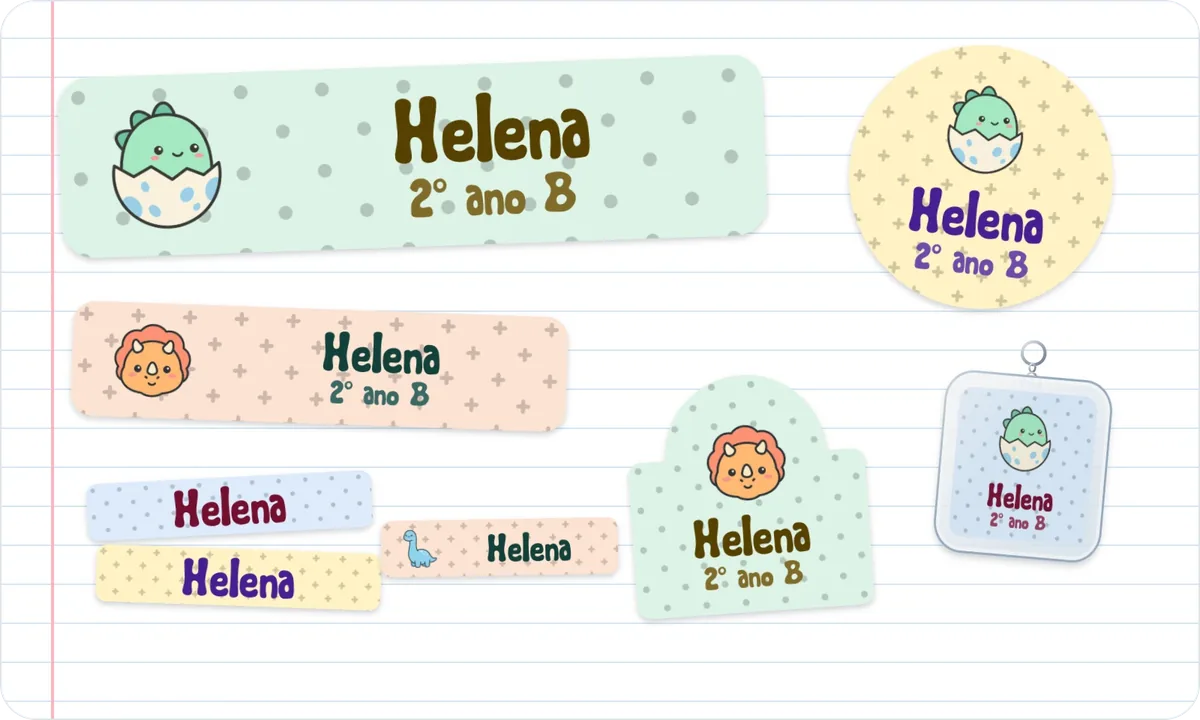 Etiquetas do tema Dino Baby com o nome Helena