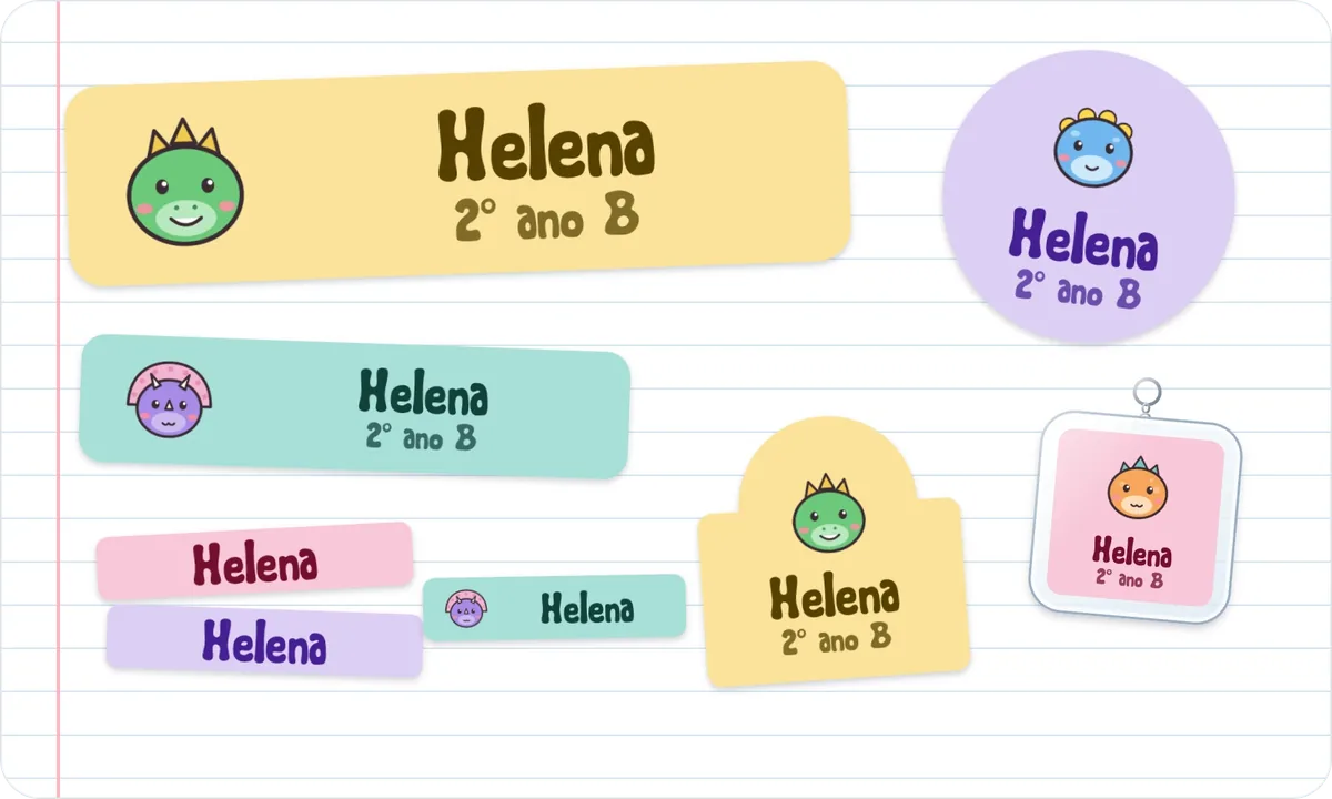 Etiquetas do tema Dinos Fofos com o nome Helena