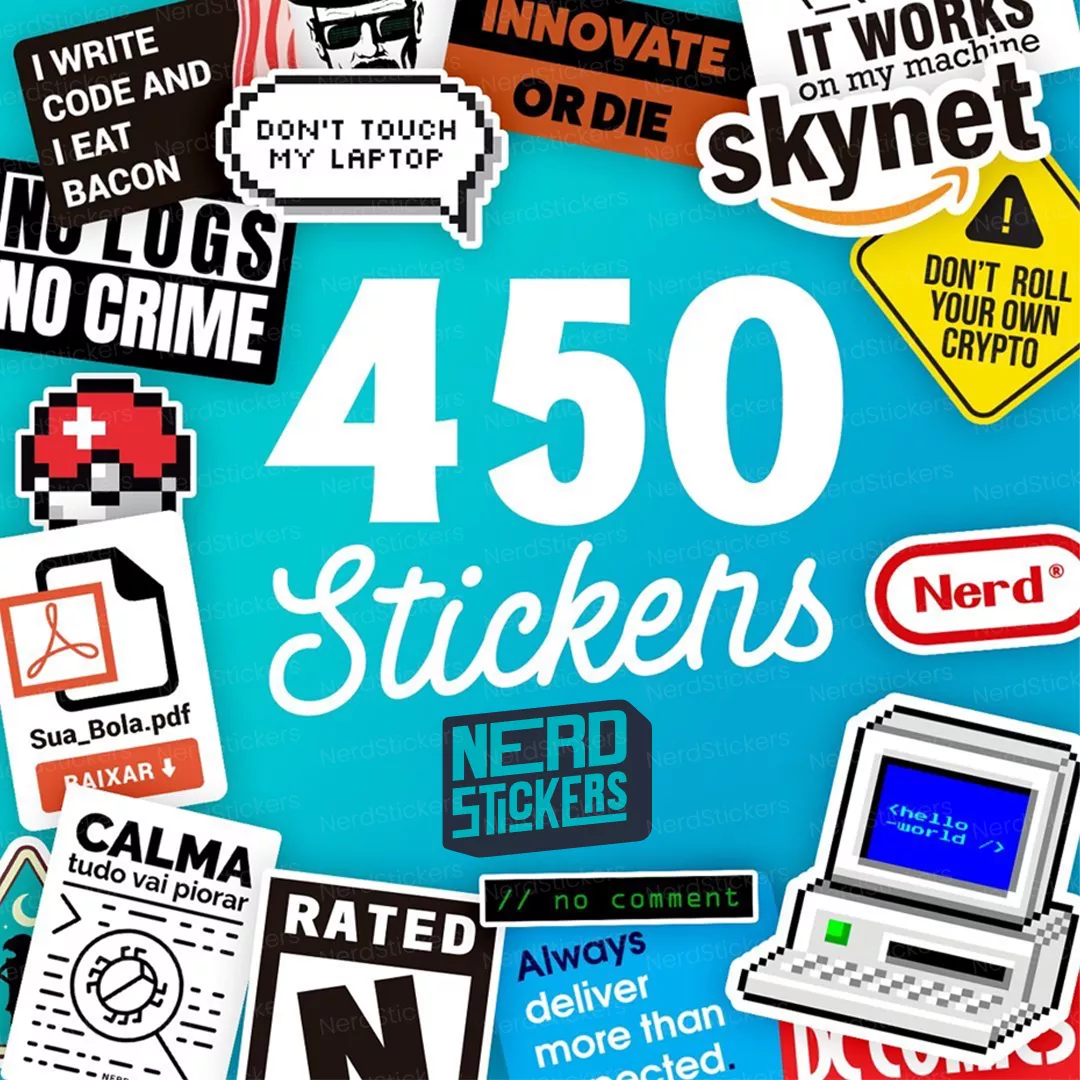 Super StickerBomb da Nerd Stickers (450 stickers)