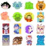 Pack Caroline Feijó (16 Stickers)
