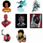 Representatividade All Black (8 Stickers)
