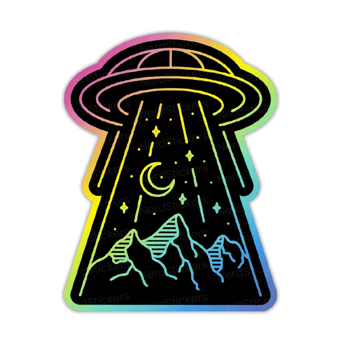 Abducted moutains - Nerd Stickers
