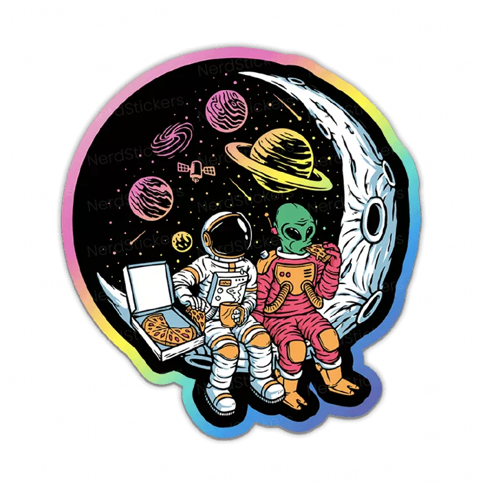 Spacepizza - Nerd Stickers