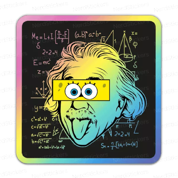 Einstein sponge - Nerd Stickers