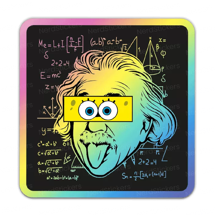 Einstein sponge - Nerd Stickers