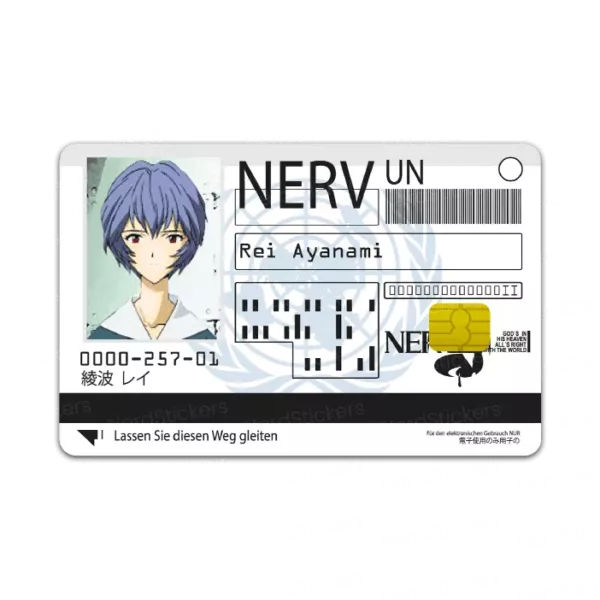 Nerv ID Card Rei Ayanami