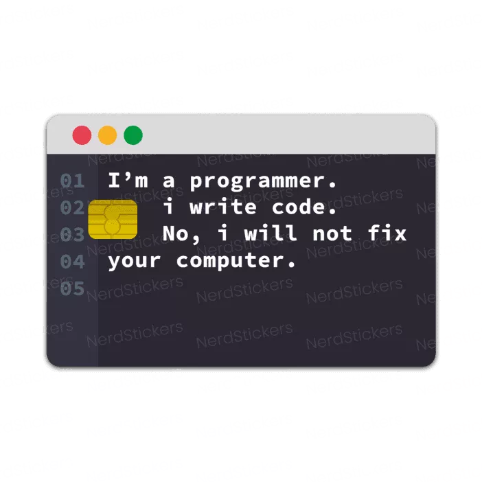 Card I'm a Programmer