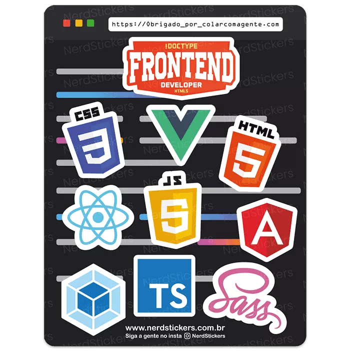 Cartela Front-End - Nerd Stickers