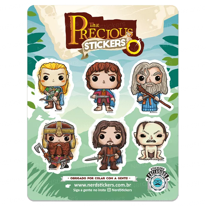 Cartela The precious - Nerd Stickers