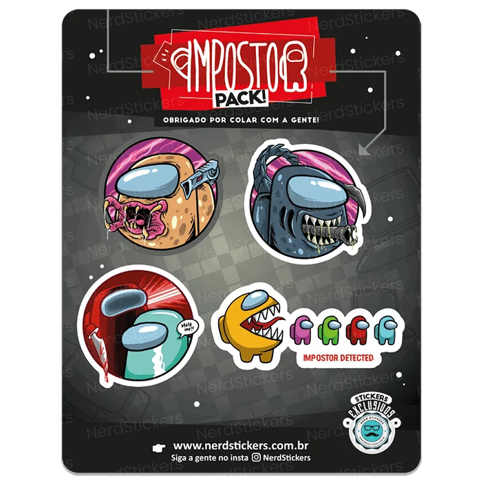 Cartela Among us - Nerd Stickers