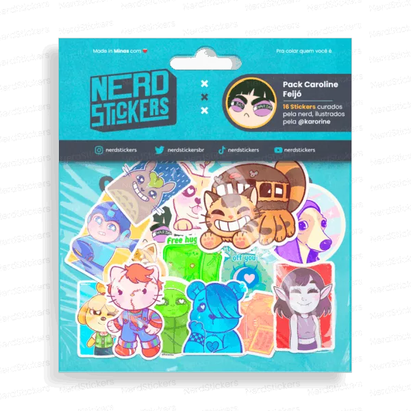Pack Caroline Feijó (16 Stickers)