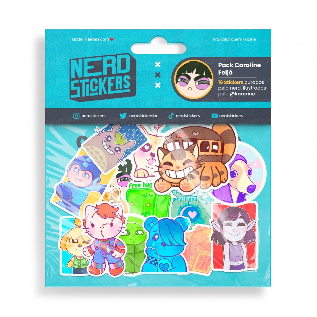 Pack Caroline Feijó (16 Stickers)