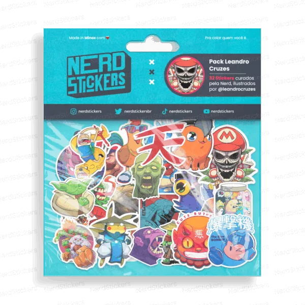 Pack Leandro Cruzes (32 Stickers)