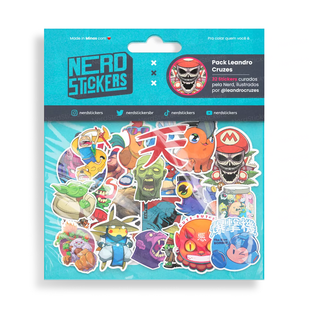 Pack Leandro Cruzes (32 Stickers)