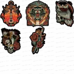 Pack Tatto Art I (5 Stickers)