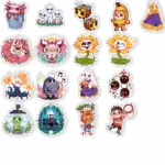 Pack Zaia Bloom (66 stickers)
