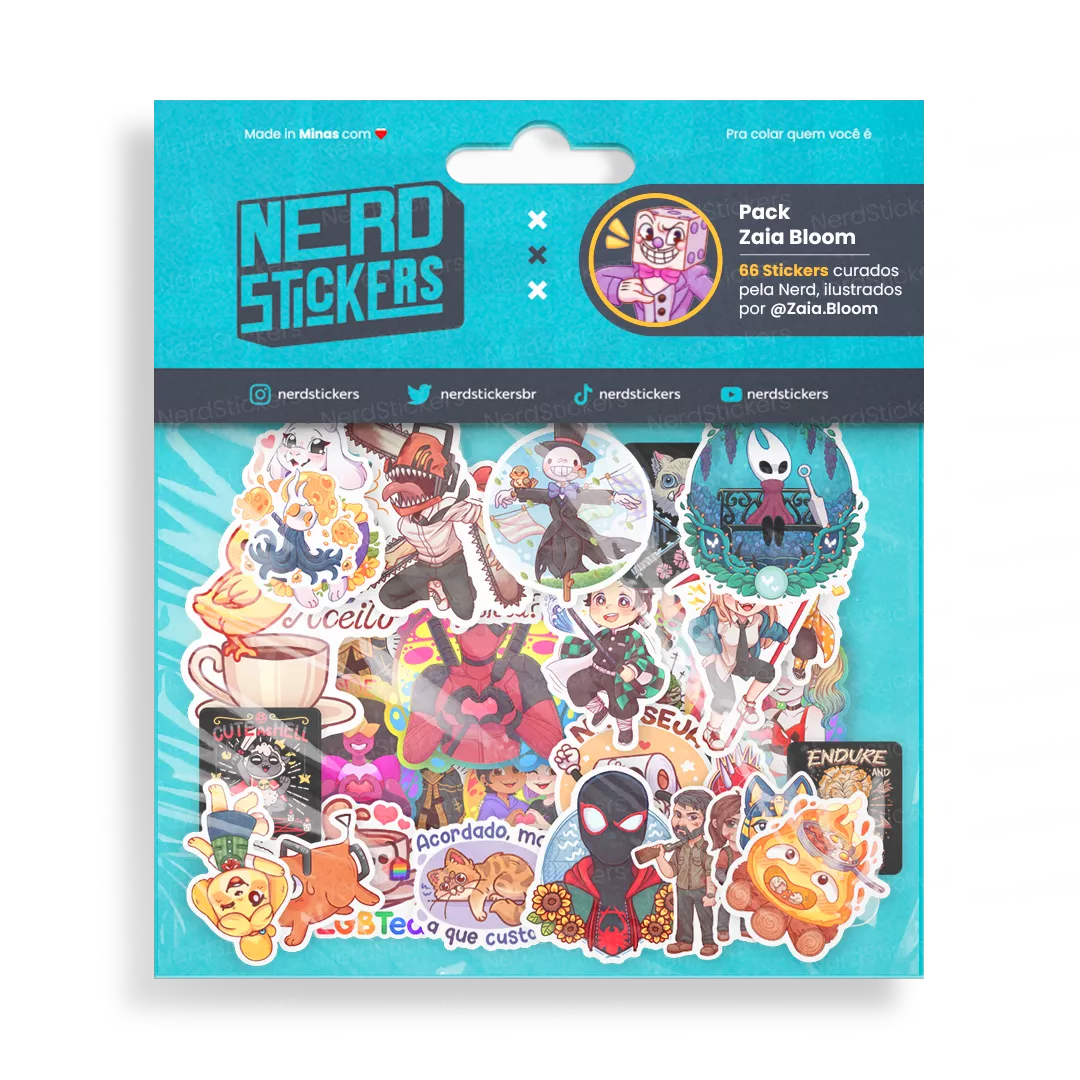 Pack Zaia Bloom (66 stickers)