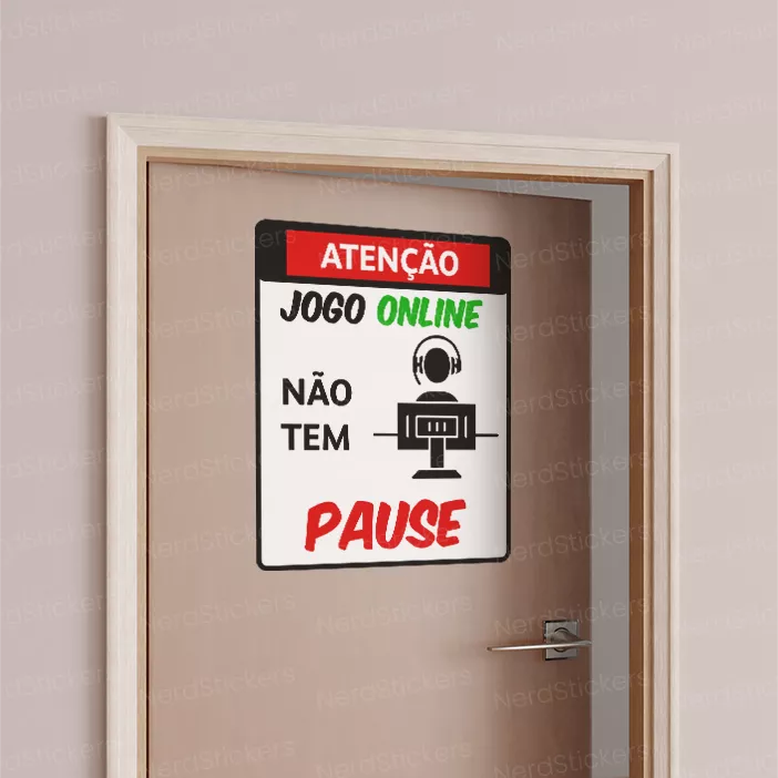 Adesivo Gigante Sem PAUSE, Design