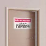 Não Perturbe | 40x22cm