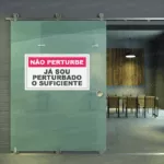 Não Perturbe | 40x22cm