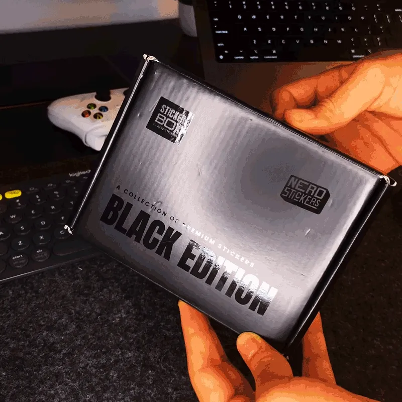 Sticker Box BLACK | Nerd Stickers