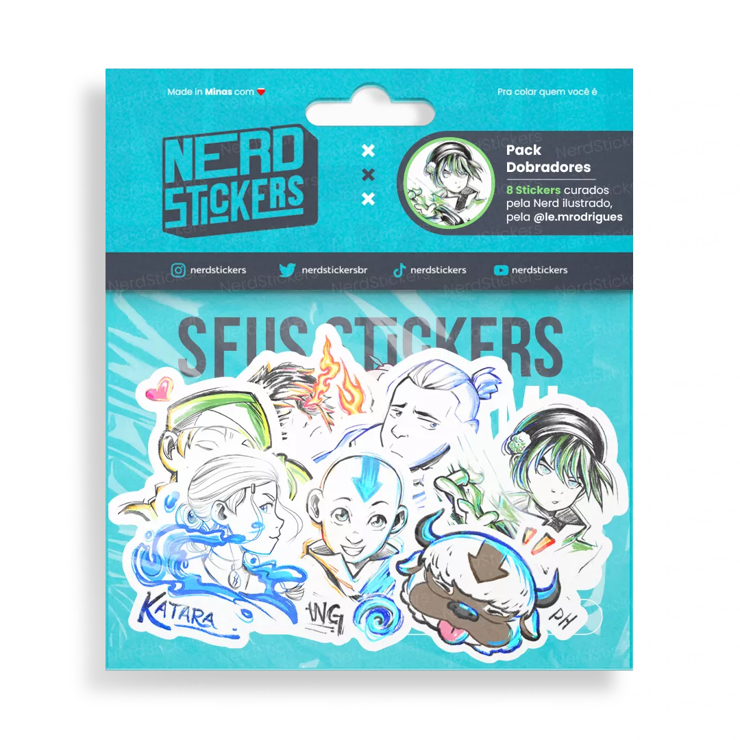 Pack Dobradores (7 Stickers)