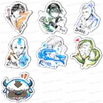 Pack Dobradores (7 Stickers)