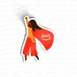 AWS Mulher Heróina (Laranja)