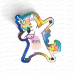 Unicorn Rainbow AWS Holographic