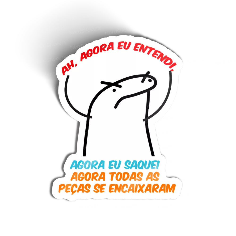 Adesivo Agora tudo faz sentido, Programação