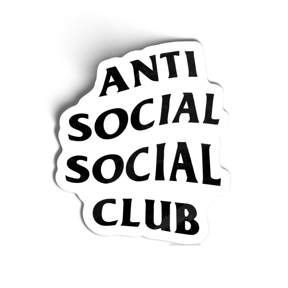 Adesivo Anti Social Club, Design