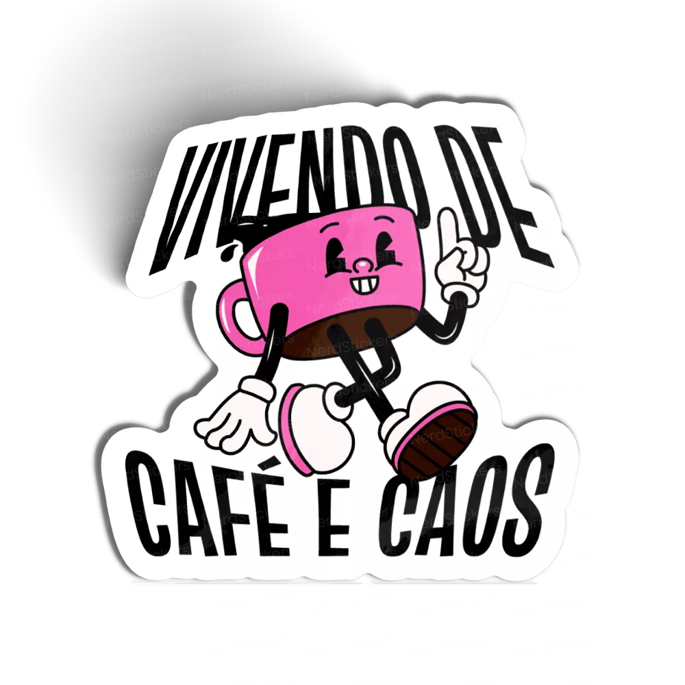 Café e caos sticker, Memes e Humor