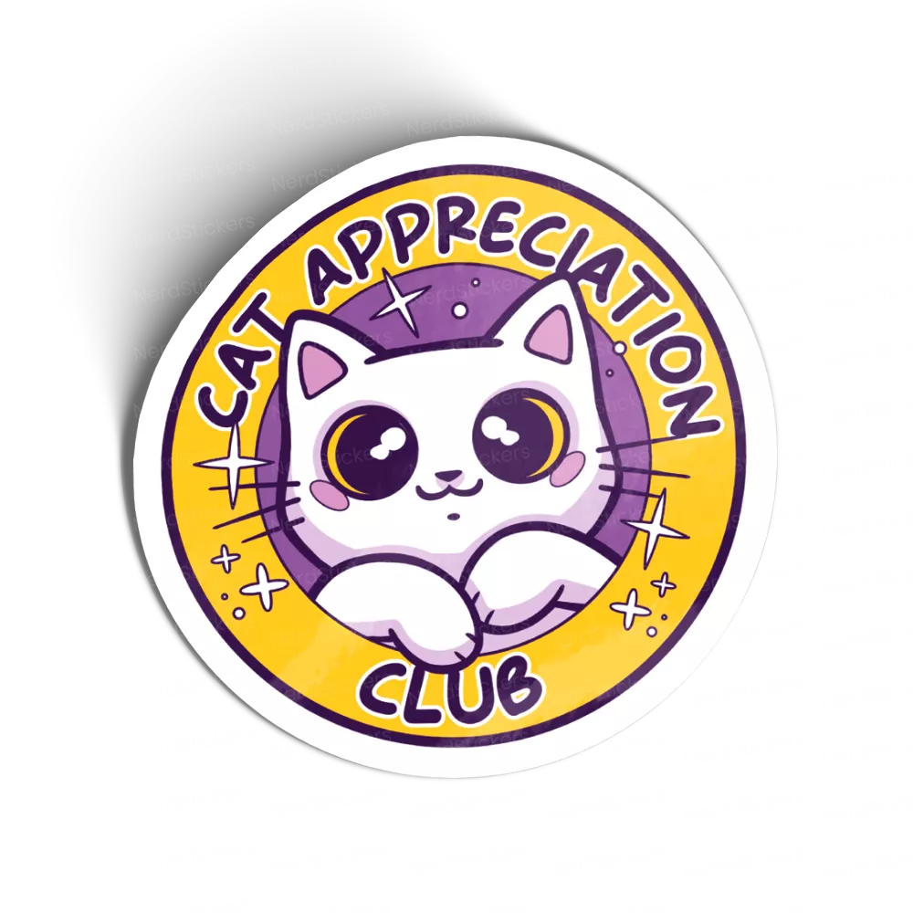 Adesivo Cat Appreciation Club, Animais