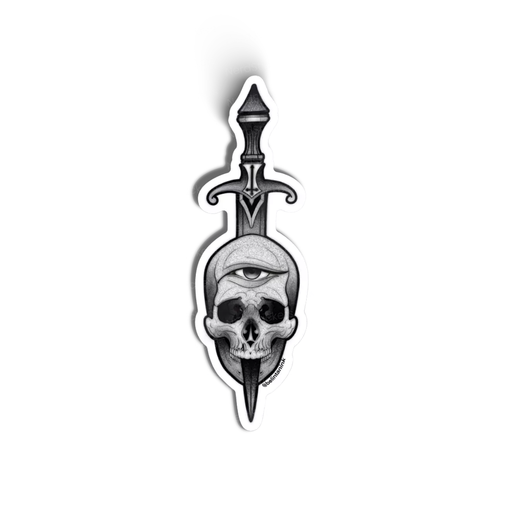 Adesivo Caveira, Design