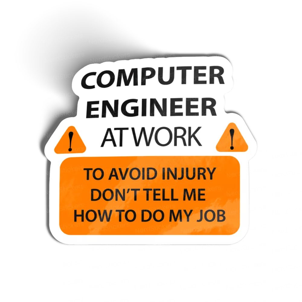 Adesivo Computer Engineer, Programação