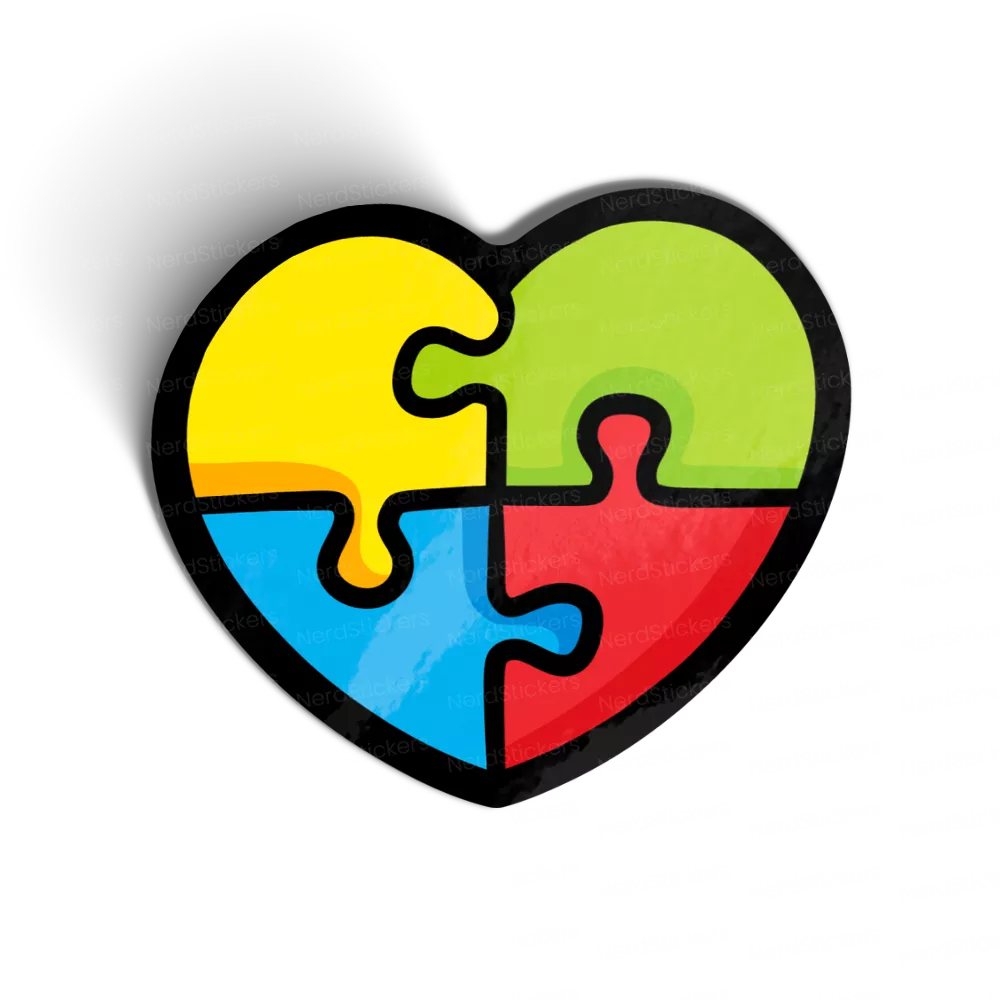 Coração | Autismo sticker, Causes