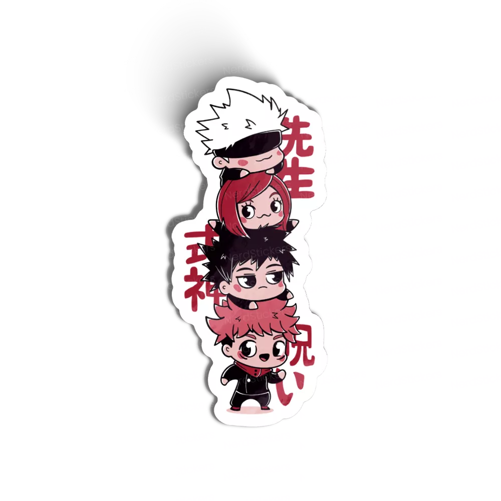 Adesivo Cute Jujutsu, Anime e Mangá