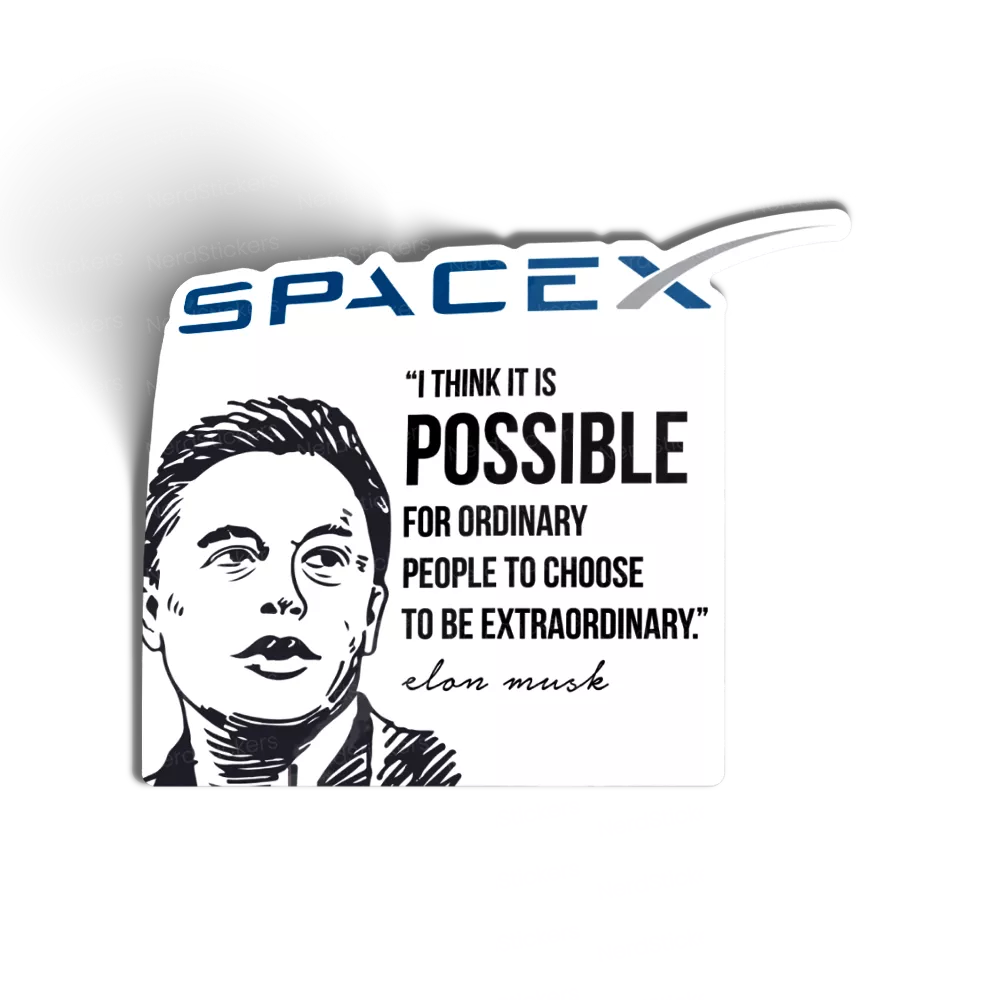Elon Musk - SpaceX sticker, Programming