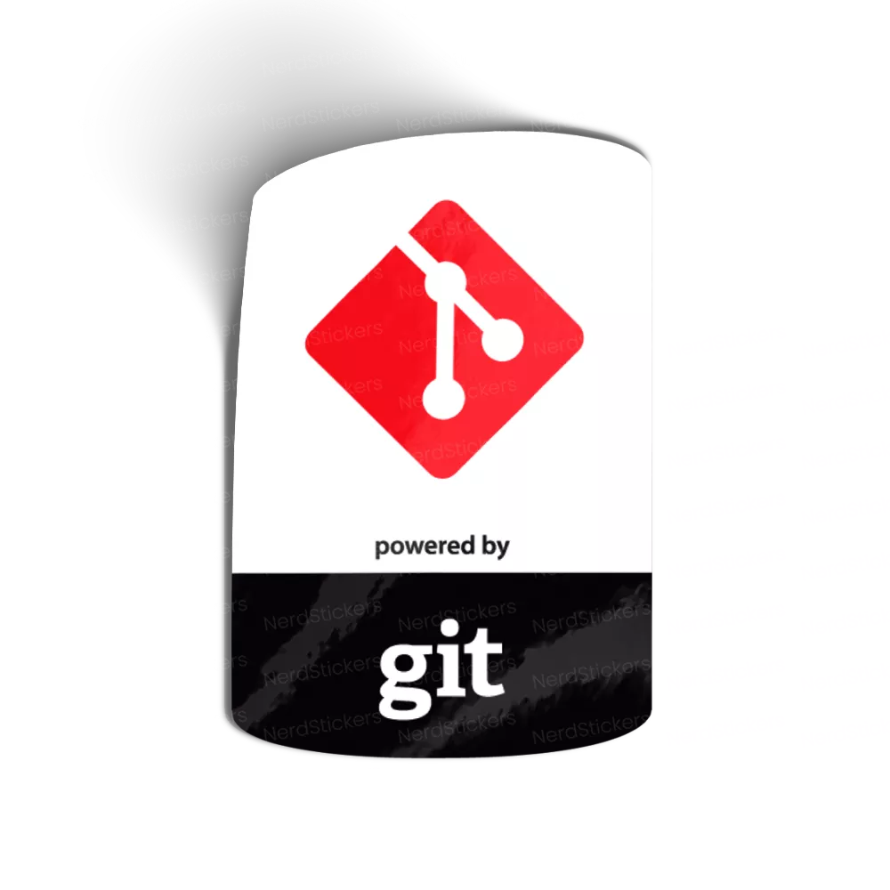 Adesivo Etiqueta Git, Programação