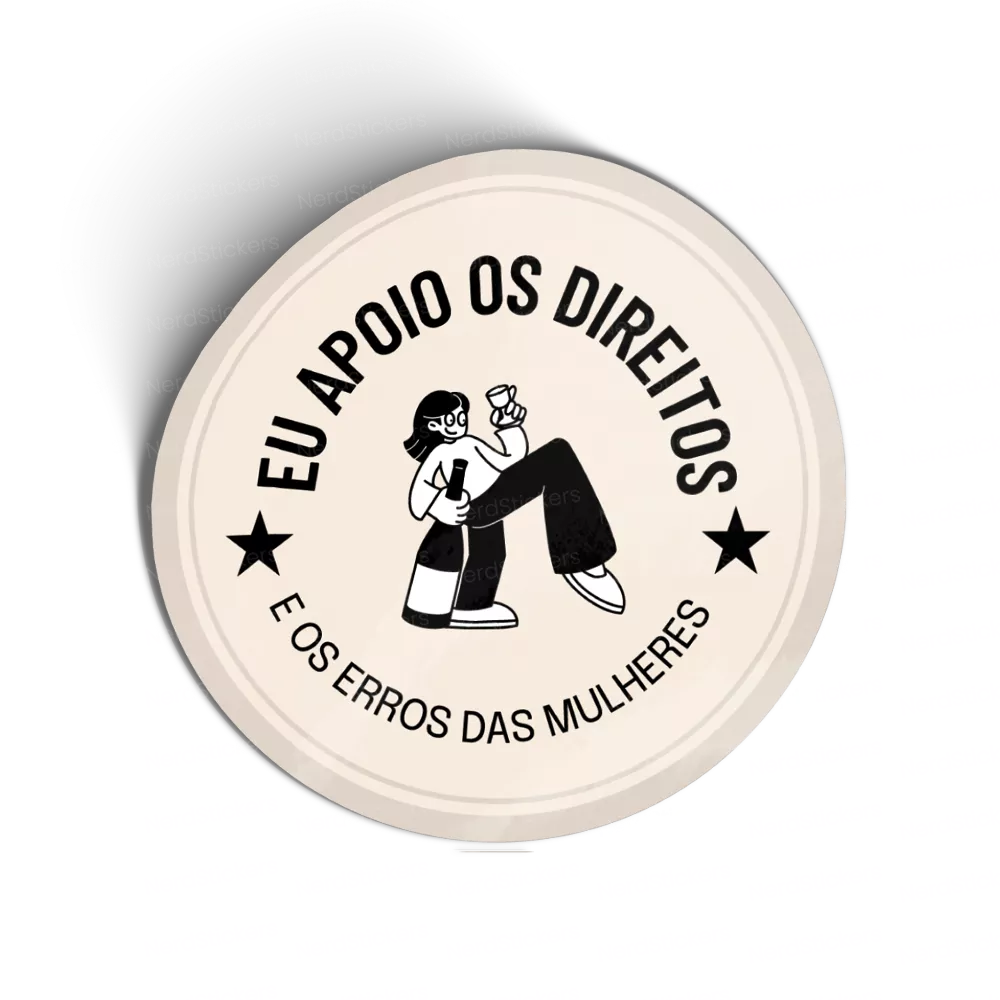 Adesivo Eu apoio, Memes e Humor
