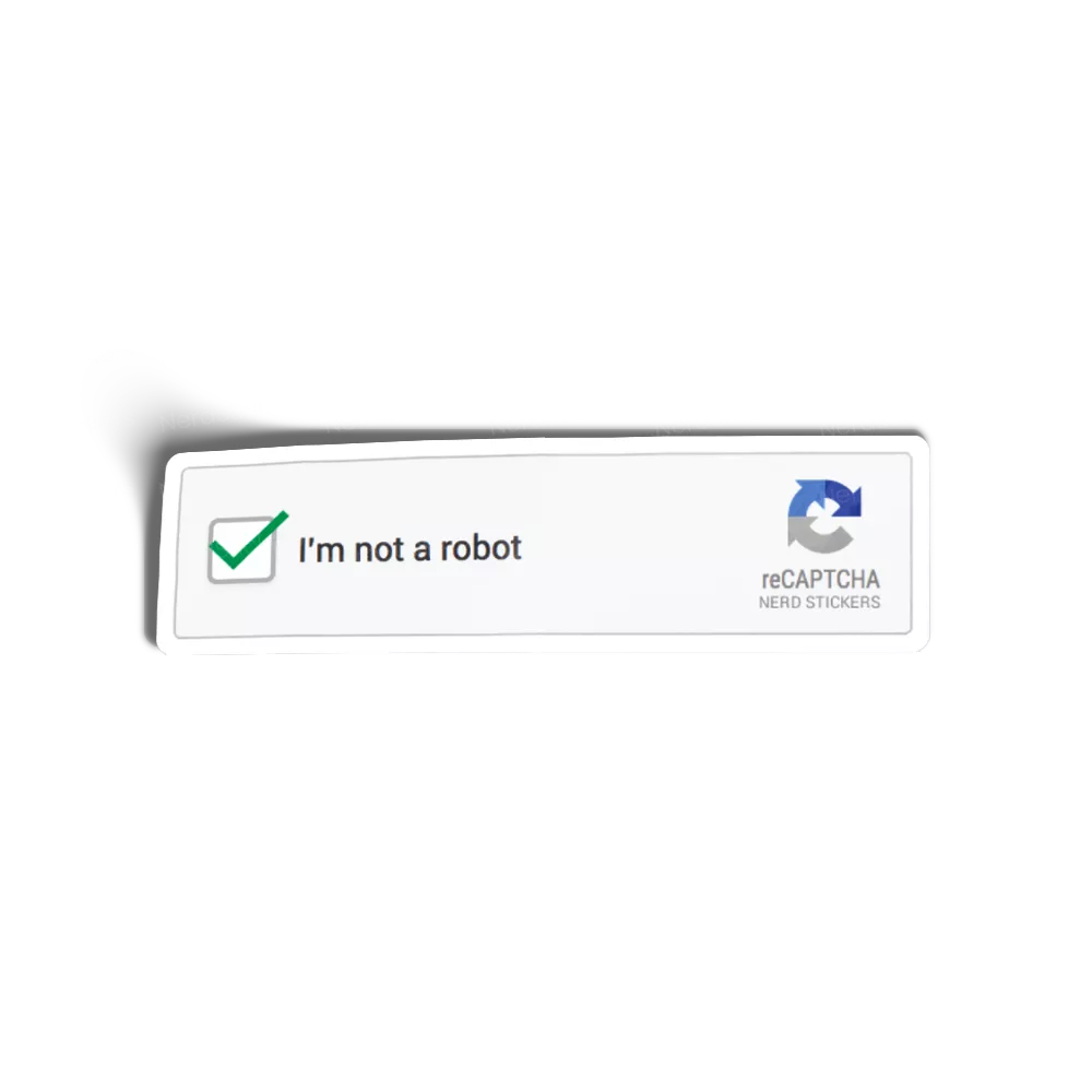 Adesivo Eu não sou um robô, Memes e Humor