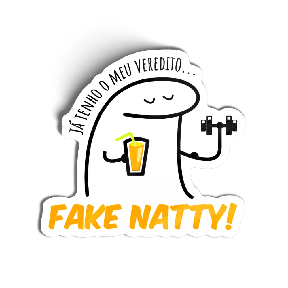 Fake Natty sticker, Memes e Humor