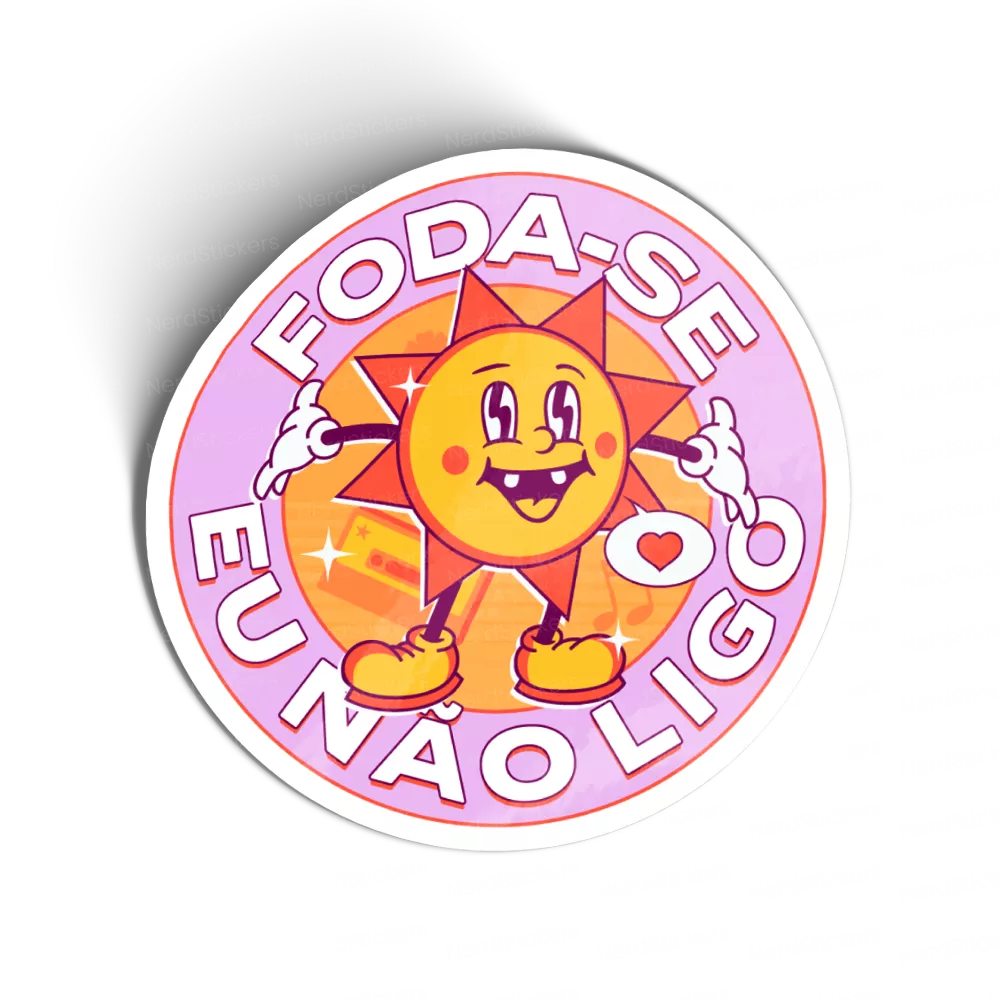 Adesivo Foda-se não ligo, Memes e Humor