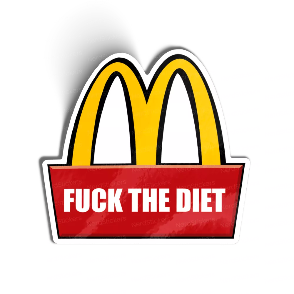 Adesivo Fuck the diet, Comida e Bebida