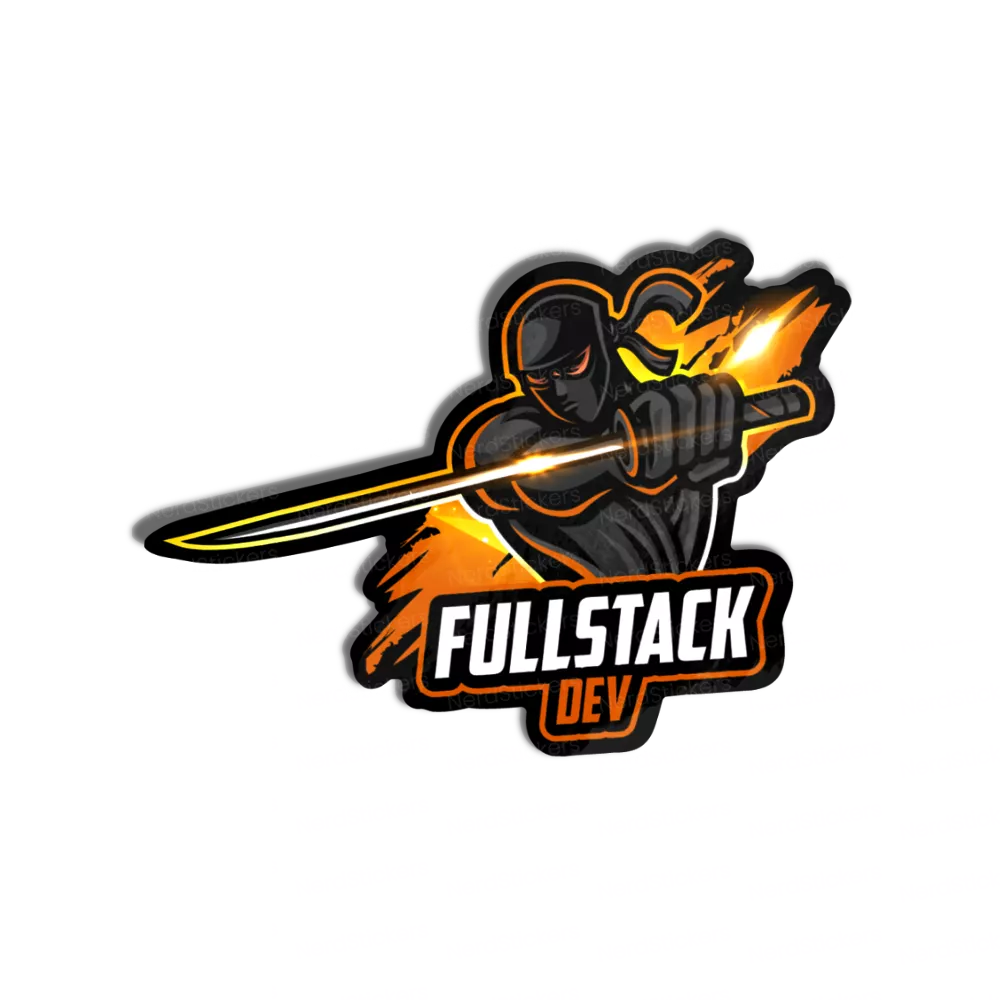 Adesivo Fullstack Dev, Programação