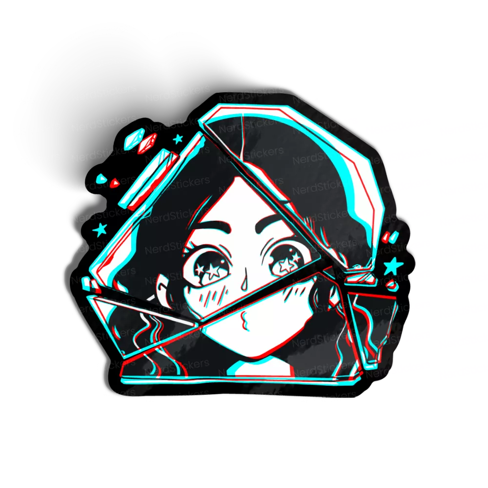 Glass Girl sticker
