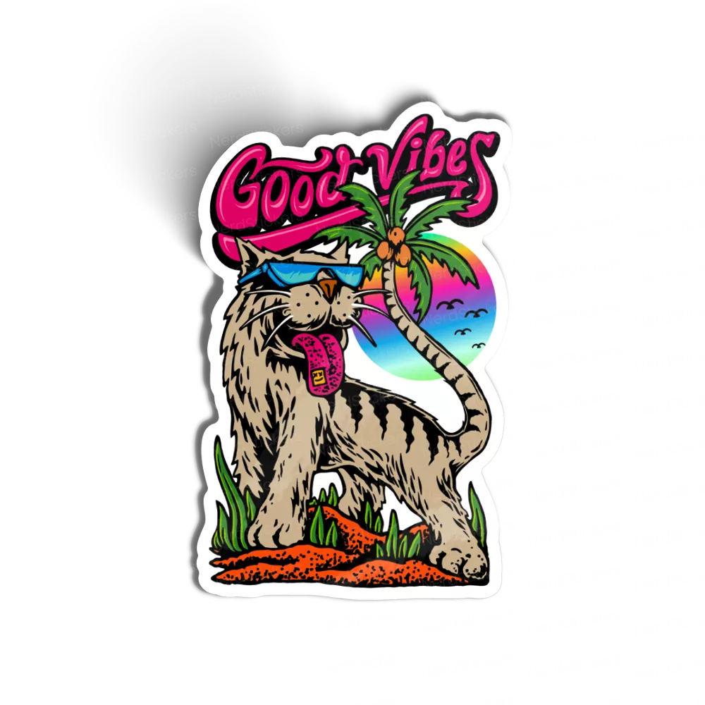 Adesivo Good Vibes Dope, Animais