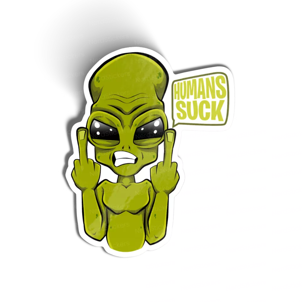 Adesivo Humans suck, Viagem